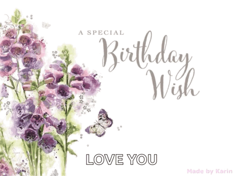 Birthday Card Saying Love You