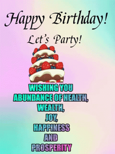 Birthday Card Wishes Cake Pants Bear GIF