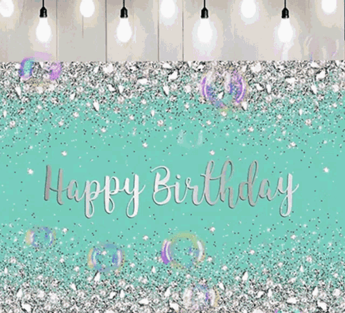 Birthday Card With Bubbles