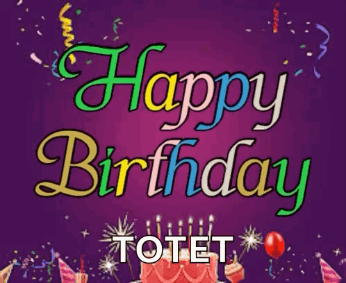 Birthday Card With Cake and Candles