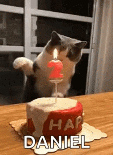 Birthday Card With Cartoon Character Saying Happy Birthday