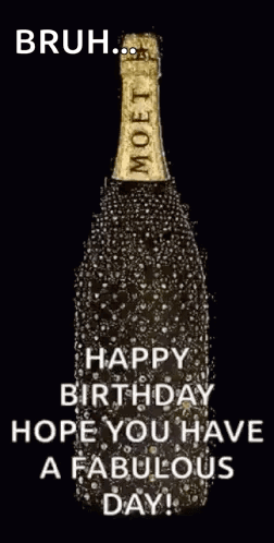 Birthday Card with Chocolate Cake and Candles
