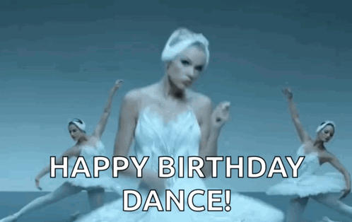 Birthday Dance Silly Ballerina GIF