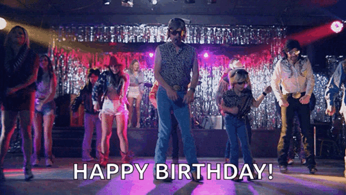 Birthday Dance Cowboy Shuffle GIF
