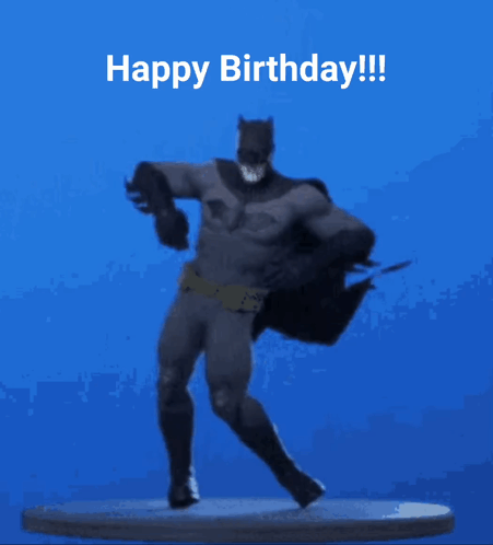 Pumped Up Birthday Dance Fortnite Batman GIF