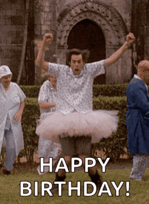 Birthday Dance Jim Carrey Tutu GIF