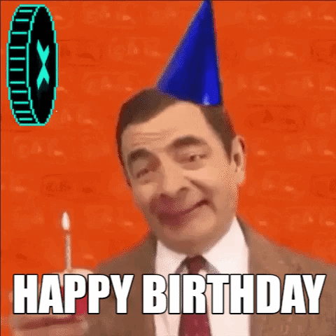 Birthday Dance Mister Bean Blowing Candle GIF