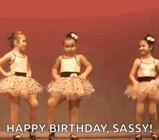 Birthday Dance Sassy Ballerina Girl GIF