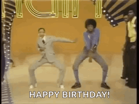 Vintage Birthday Dance Soul Train GIF