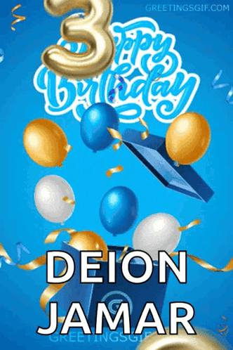 Birthday Greeting Card for Deion Jamar