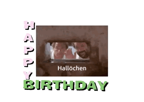 Birthday Greeting Card With Two People