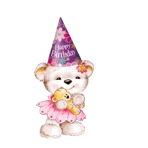 Birthday Hat Teddy Bear