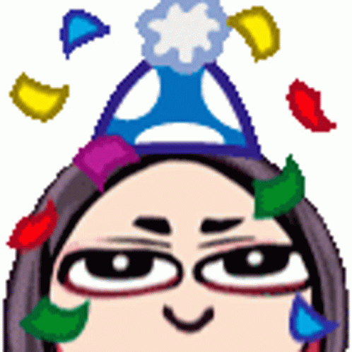 Birthday Party Falling Confetti GIF