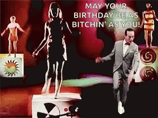 Birthday Pee Wee Herman Dance GIF