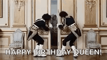 Birthday Queen Enters The Hall GIF