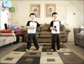 Birthday Twins Identical Brothers Funny Dancing GIF