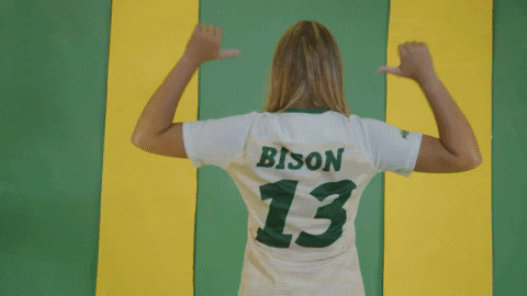 Bison Player Jersey Number Thirteen GIF
