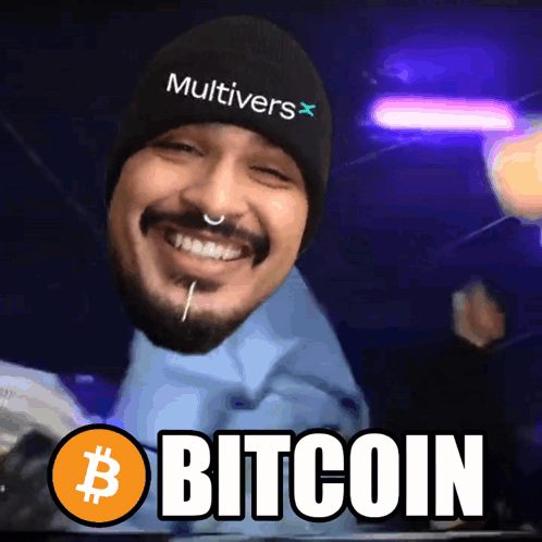 Bitcoin Dancing Person With Blazzord Head GIF