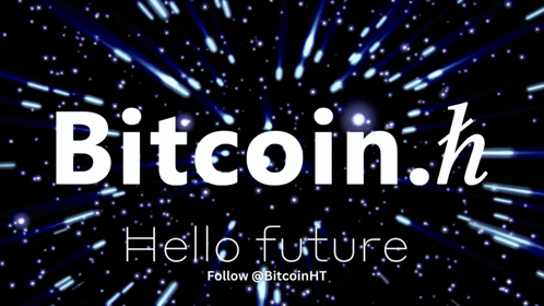 Bitcoin.H Follow @Bitcoinht On Black Background GIF
