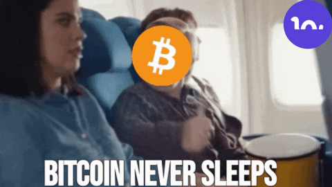 Bitcoin Never Sleeps Crypto Sleeping Meme GIF