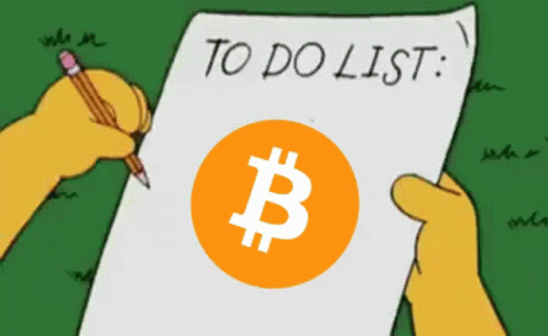 Bitcoin To Do List Check Mark GIF