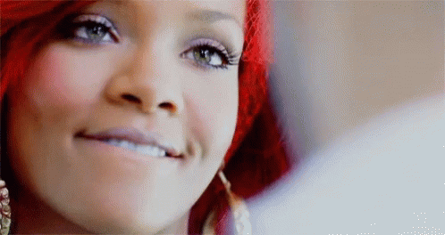 Superstar Rihanna Biting Lip GIF
