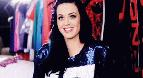 Singer Katy Perry Biting Lip GIF