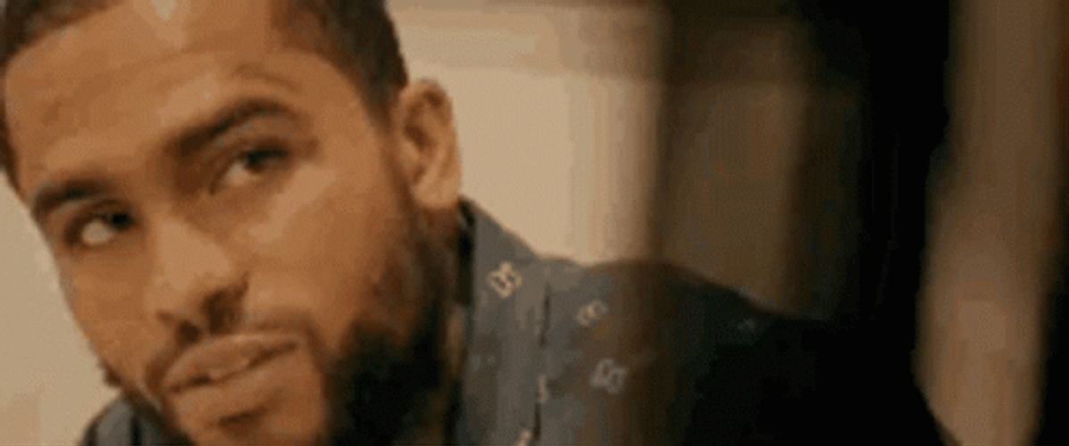 Biting Lip Looking Down Dave East GIF