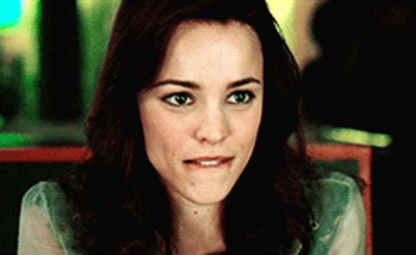 Biting Lip Rachel McAdams GIF
