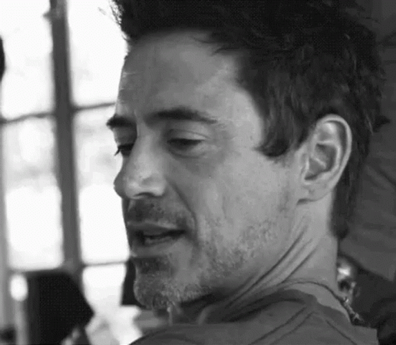 Biting Lip Robert Downey Jr GIF