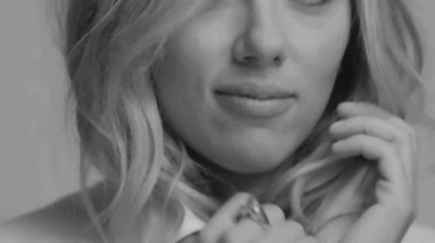 Biting Lip Scarlett Johansson GIF