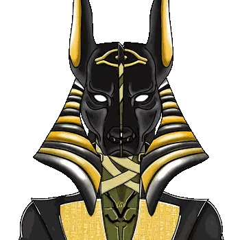 Black and Gold Animal with Cross