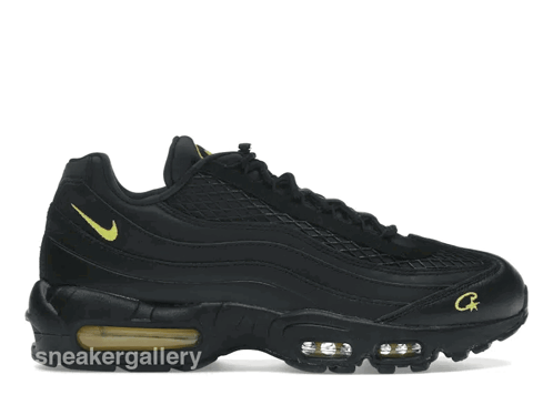 Black And Gold Nike Air Max Sneakers GIF