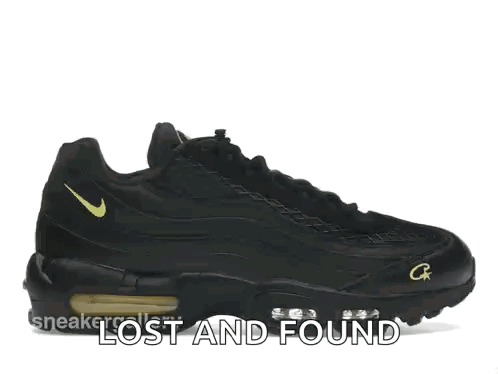 Black And Gold Sneakers Lost And Found GIF