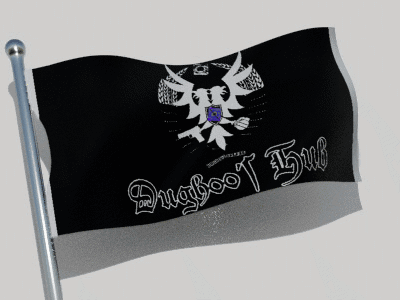 Black And Gray Flag Drugboot Hub GIF