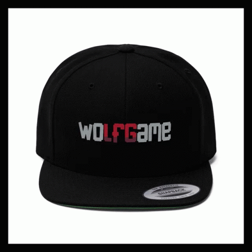 Black and Orange Wolfgame Baseball Cap