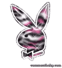 Black and Pink Playboy Bunny with Star