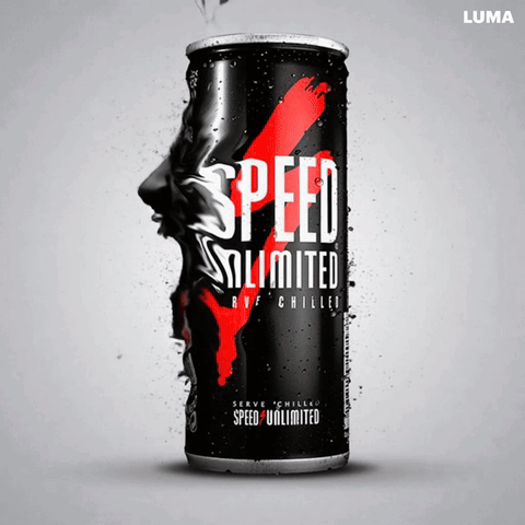 Black and Red Can of Speed Unlimited Rye Chilled