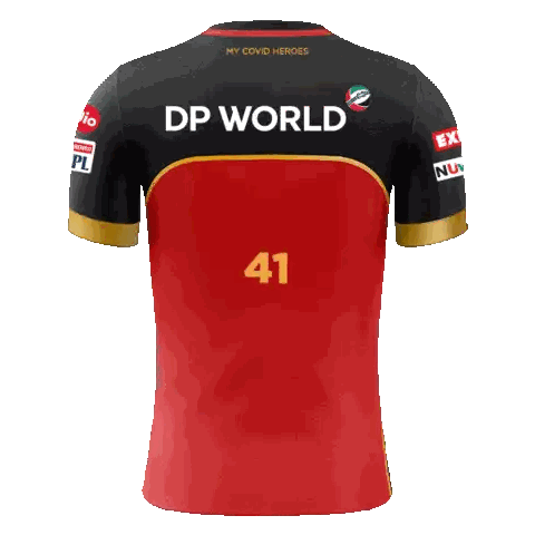 Black and Red Jersey Number 41