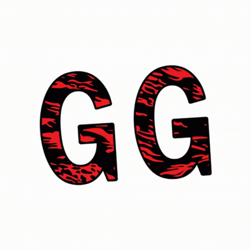 Black and Red Leopard Print Letter G