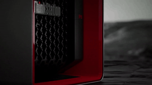 Black and Red Thinkstation PS Computer