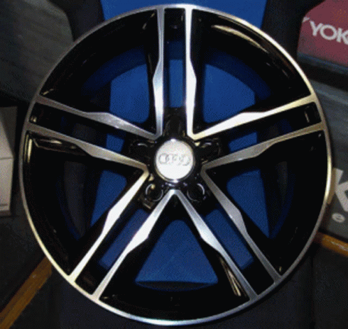 Black and Silver Audi Wheel