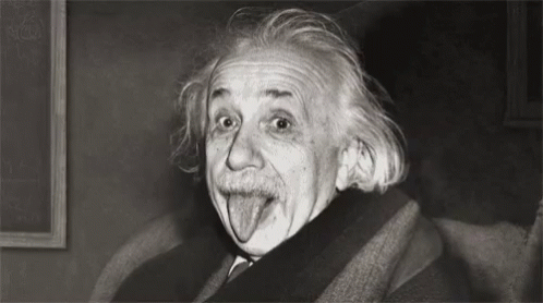 Black and White Albert Einstein Saying Think More