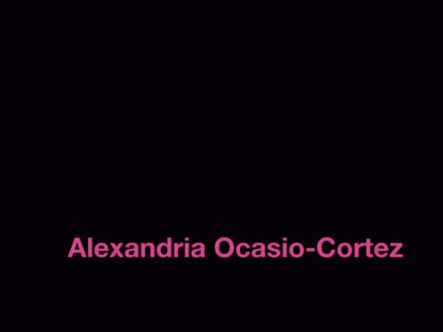 Black And White Alexandria Ocasio-Cortez GIF