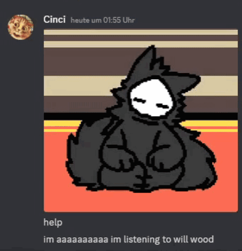 Black and White Animal Listening to Will Wood