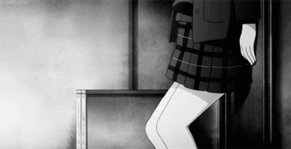 Black And White Anime GIF  Black And White Anime Moon  Discover  Share  GIFs