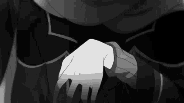 Black And White Anime Subaru Natsuki Re:zero GIF
