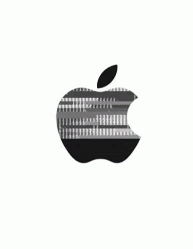 Black and White Apple Logo