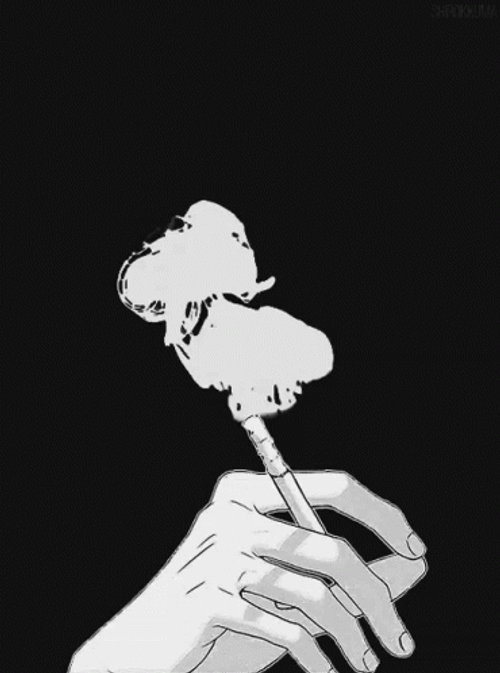 Black And White Artistic Smoke GIF