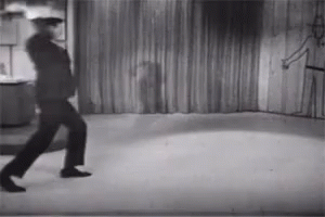 Black And White Axe Throwing GIF